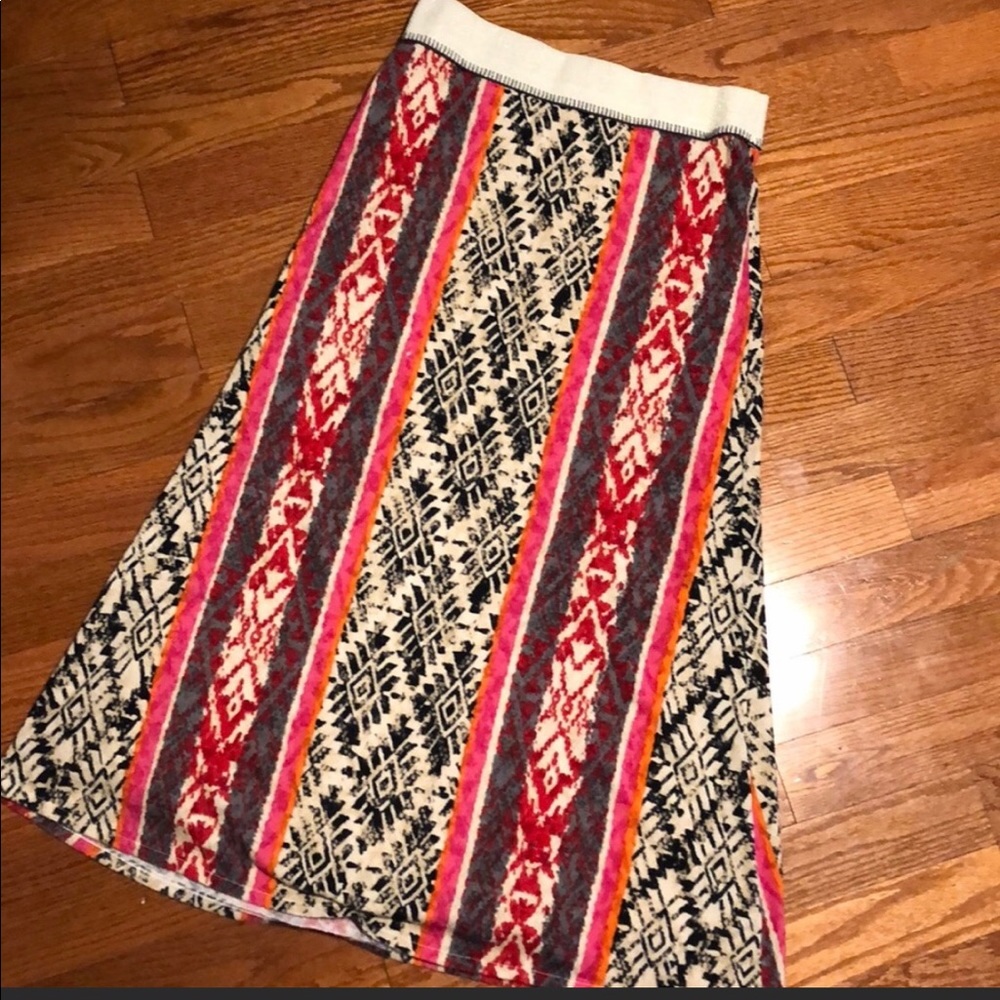 Anthropologie print maxi skirt
